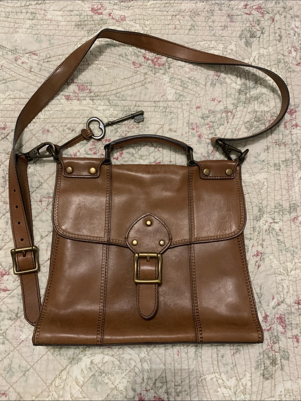 Vintage Revival Reissue Fossil Messenger  bag